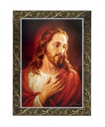 QUADRO 20X25CM JESUS COMPLACENTE imagem do produto - QUADRO 20X25CM JESUS COMPLACENTE