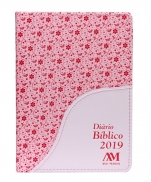 DIÁRIO BÍBLICO 2019 LUXO ROSA FLORAL imagem do produto - DIÁRIO BÍBLICO 2019 LUXO ROSA FLORAL