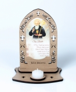 imagem do produto - CAPELA RL SÃO BENTO COM VELA GD MARFIM