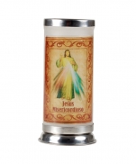 PORTA VELA JATEADO JESUS MISERICORDIOSO imagem do produto - PORTA VELA JATEADO JESUS MISERICORDIOSO