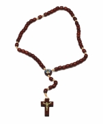 imagem do produto - TERÇO BP MADEIRA PAU BRASIL N SRA DOS PRAZERES E DA DIVINA MISERIDORDIA M