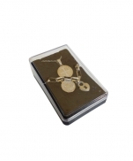 imagem do produto - KIT CORRENTE COM PULSEIRA SÃO BENTO AÇO INOX