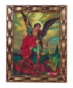 QUADRO 20X25CM SÃO MIGUEL ARCANJO imagem do produto - QUADRO 20X25CM SÃO MIGUEL ARCANJO