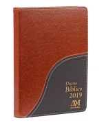 DIÁRIO BÍBLICO 2019 LUXO CARAMELO imagem do produto - DIÁRIO BÍBLICO 2019 LUXO CARAMELO