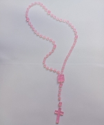 imagem do produto - TERÇO SP NYLON CRISTAL ROSA