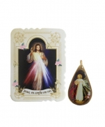 imagem do produto - CARTÃO SP COM MEDALHA JESUS MISERICORDIOSO 