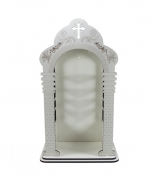 IMAGEM INQUEBRAVEL COM CAPELA N SRA DE FATIMA 60CM 