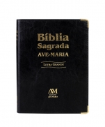 BÍBLIA AVE MARIA LETRA GRANDE PRETA imagem do produto - BÍBLIA AVE MARIA LETRA GRANDE PRETA
