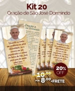 imagem do produto - KIT 20 ORACAO DE SAO JOSE DORMINDO