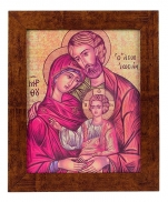 imagem do produto - QUADRO 20X25CM SAGRADA FAMÍLIA BIZANTINO