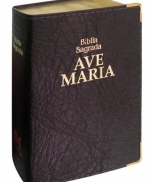 BÍBLIA AVE MARIA LUXO DOURADA MEDIA imagem do produto - BÍBLIA AVE MARIA LUXO DOURADA MEDIA
