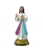 IMAGEM INQUEBRAVEL JESUS MISERICORDIOSO 22CM COM DIÁRIO DE STA FAUSTINA