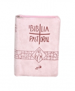 BÍBLIA EDIÇÃO PASTORAL ROSA ZIPER BOLSO imagem do produto - BÍBLIA EDIÇÃO PASTORAL ROSA ZIPER BOLSO