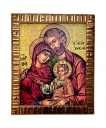 imagem do produto - QUADRO 20X25CM SAGRADA FAMÍLIA BIZANTINO