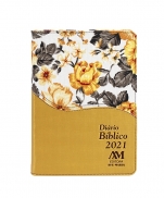 DIARIO BIBLICO LUXO OURO FLORAL imagem do produto - DIARIO BIBLICO LUXO OURO FLORAL