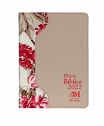 DIÁRIO BÍBLICO 2022 LUXO CREME FLORAL imagem do produto - DIÁRIO BÍBLICO 2022 LUXO CREME FLORAL