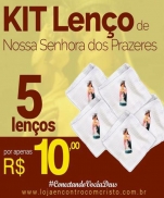 KIT LENÇO NOSSA SENHORA DOS PRAZERES imagem do produto - KIT LENÇO NOSSA SENHORA DOS PRAZERES