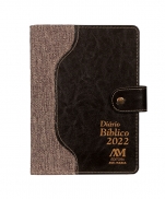 DIÁRIO BIBLICO 2022 B LUXO MARROM COM FECHO imagem do produto - DIÁRIO BIBLICO 2022 B LUXO MARROM COM FECHO