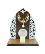 imagem do produto - ADORNO CAPELA ESPIRITO SANTO COM VELA 